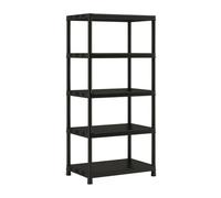 Etagere de rangement Plus XL 5 - 90 x 60 x 187 cm - Noir