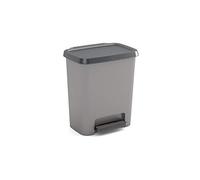 Kis Poubelle compacte avec pinces de porte Gris 38 x 28 x 43 cm 25 l