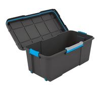 KIS 241507 Boîte de rangement Scubba empilable (l x H x P) 780 x 350 x 395 mm gris-bleu, noir 1 pc(s)