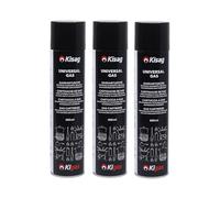 Kisag Kigas Lot de 3 bonbonnes de recharge de gaz pour briquet 600 ml