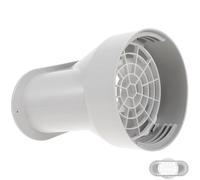 Kisangel 1 Ensemble Raccord de Tuyau d'Évacuation pour Climatiseurs, Adaptateur à Bouche Plate en Plastique avec Filet, Connecteur de Ventilation Facile à Installer pour Climatiseur