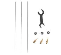 Kisangel 1 kit d'accessoires pour aérographe, ensemble de plusieurs aiguilles et buses avec outils de nettoyage, pièces de rechange 0,3 mm, 0,5 mm et 0,8 mm use pour artistes