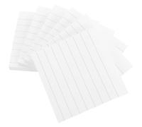 Kisangel 10 Pièces Bloc-notes Adhésif Blanc en Papier Lignes Transversales, Design Créatif, pour Bureau et Tableau Noir, Pratique pour Notes et Mémos
