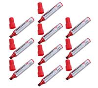 Kisangel 10 Pièces Marqueur Épais Rouge à Pointe Large, Plastique, Traits | Barillet Épais, Écriture Multi-surfaces, Anti-bavure, Réduit la Fatigue, Garages et Tâches Scolaires