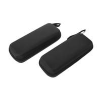 Kisangel 2 Pièces Pochette Électronique Rigide Eva, Petite, Noire, à | Compartiments Internes sur Mesure, Protection L’humidité Chocs, pour Cordons et Appareils en Voyage