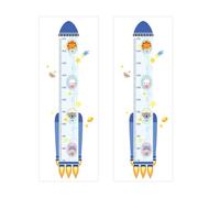 Kisangel 2pièces Autocollant Décoratif De Mesure De Hauteur Pour Garçon Fille Thème Animal Lot De Stickers Muraux Repositionnables