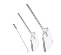 Kisangel 3 Pièces Ensemble D'outils pour Cheminée en Acier Argenté Pelle à Cendres Ergonomique et Crochet Robuste pour Nettoyage Intérieur et Confort Solide