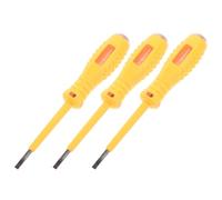 Kisangel 3 Pièces Tournevis Détecteur de Tension Multifonction 100-500v Embout en Cuivre et Plastique, Testeur de Tournevis Électrique pour Démontage et Serrage