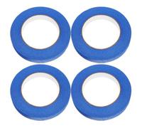 Kisangel 4 Rouleaux Ruban Adhésif Automobile Bleu 50m, Adhérence Fiable | Papier Crêpé, Couvre Vitrages et Murs, Usage Bricolage ou Professionnel, Longue Bande pour Travaux