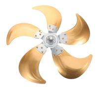 Kisangel 5 pales de ventilateur en aluminium 50 cm - Hélice avec design épaissi et alésage 9,5 mm - Usage professionnel pour ventilateurs pied et de table