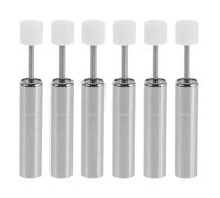 Kisangel 6 Pièces Amortisseur de Piston pour Poubelle Cuisine en Acier Inoxydable Fermeture Hydraulique Douce et Design Compact pour Quotidienne