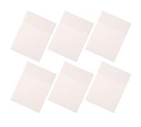 Kisangel 6 Pièces Notes Adhésives Transparentes Portables 50 Feuilles | Blanc, 50 Feuilles, Adhésif Amovible, pour Bureau, École, Maison, Rangement Facile