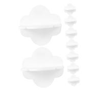 Kisangel 8 Pièces Ancrage Anti-bascule Anchors Muraux Pour Meubles Sangles De Meubles Ancrage Mural La Commode S'ancre Mur Ancres De Meubles Ancre Murale Plastique Blanche