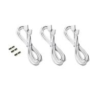 Kisangel 9 Pièces Câble D'extension Rgb 4 Broches 2 Mètres pour Bande LED Rgb, Connexion sans Soudure Facile à Installer, Câble Blanc en Cuivre et Pvc pour Contrôleur et Couleur Aléatoire