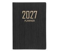 Kisangel Agenda de poche 2026-2027 - Format A7 : agenda journalier, hebdomadaire et mensuel - Calendrier scolaire à glisser dans son sac - Petit hebdomadaire à couverture rigide en polyuréthane