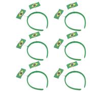 Kisangel Bandeaux Festifs pour Supporters de Football 6pcs en Feutre et Pp Confortables et Faciles à Porter Coupe Mondiale Lors de Carnavals et Fêtes Sportives