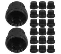 Kisangel Bouchon de bouteille pour huiles essentielles, 30 pièces, PP étanche, compatible flacons compte-gouttes 5-100 ml, anti-fuite, pour parfum et usage quotidien