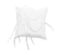 Kisangel Coussin d'alliances avec Porte-alliances, Coussin de Mariage pour 2, de 18 cm, à Motif Floral pour Demande en Mariage, cérémonie, fête, Anniversaire