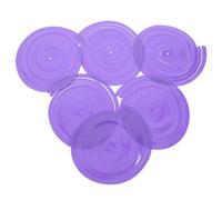 Kisangel Décorations Suspendues Trou Suspendre en Plastique en Spirale 6pcs Pourpre et Longueur Ajustable pour Fête pour Carnaval et Décoration de Branches