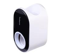 Kisangel Distributeur de Dentifrice et Gain de Place Mural Automatique sans Perçage en Pp Noir, Support Pratique Utilisation Facile pour Salle de Bain