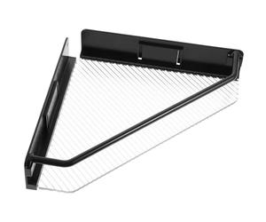Kisangel Étagère Murale Flottante Légère et Facile à Transporter en Plastique Noir Design Moderne Effet Visuel Soigné pour Chambre ou Salle de Bain