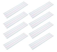 Kisangel Étiquettes Magnétiques Nominatives Multi-Usage 8pièces Effaçables à Sec avec Quadrillage Quatre Lignes en Plastique pour Ardoises et Bureaux