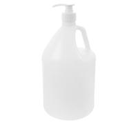 Kisangel Gourde étanche plastique 4L blanc avec pompe intégrée, adaptée pour camping et environnement de bureau