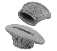 Kisangel Kit de Forgeage de Couteaux en Acier Inoxydable 2 Pièces, Protège-doigts Pratique et Stable pour Fabrication de Couteaux Diy, Accessoires pour Professionnels et Amateurs