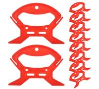 Kisangel Lot de 10 enrouleurs de câbles : organiseur de bobines pour câbles de charge, cordons audio et vidéo, bobine de rangement en plastique pour atelier, garage et camping