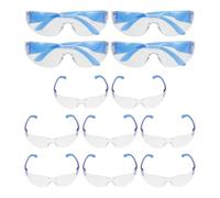 Kisangel Lot de 12 lunettes de protection pour enfants, lunettes de sécurité pour la e laboratoire anti-éclaboussures, de sécurité résistantes aux rayures pour les expériences
