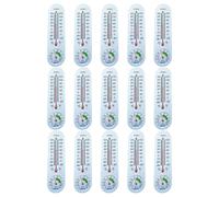 Kisangel Lot de 15 hygromètres-thermomètres d'intérieur et d'extérieur, moniteurs d'humidité, indicateurs de température et d'humidité avec affichage Celsius/Fahrenheit pour
