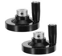 Kisangel Lot de 2 poignées à volant rotatif : manivelle de rechange pour tour à billes, alésage 5/16", poignée en bakélite de 2,5" de diamètre pour fraiseuse, enrouleur de tuyau et