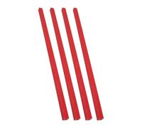 Kisangel Lot de 4 lames de coupe guillotine en plastique rouge, barre de remplacement pour massicot, coupe haute précision, 45 cm/17,7 pouces, pour papier cartonné en salle de t