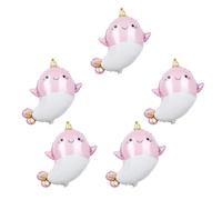Kisangel Lot de 5 Ballons Décoratifs en Aluminium Forme Licorne Marine Rose, Ballon D'anniversaire Sûr et Anti-fuite pour Décoration de Fête à Domicile