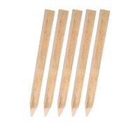 Kisangel Lot de 5 piquets de délimitation en Bois, bornes de propriété de 30 cm, piquets d'arpentage en Bois, poteaux de traçage pour allée, Panneau de Jardin et aménagement paysager