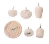Kisangel Lot de 6 disques de polissage pour perceuse, roue de polissage de 6,35 mm (1/4 pouce).