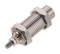 Kisangel Mini-cylindre Pneumatique à Broche Simple Effet, Filetage Mâle | Étanchéité Soignée, Structure Filetée de Précision, Format Compact, Cuivre, pour Emballage et Chaînes D’assemblage