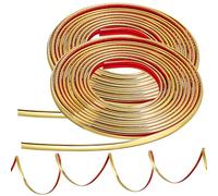 Kisangel Moulure Murale Autocollante en Pvc, 2 Rouleaux Flexibles Résistants la Déchirure pour Décoration Chambre et Plafond, Cadre de Miroir Facile à Poser