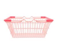 Kisangel Panier de Courses Mini Main Maquillage Rangement Décoratif Panier Épicerie Alliage pour Décoration de Table Photo Rangement Cosmétique