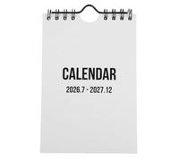 Kisangel Petit calendrier mural 2026-2027, calendrier artistique A6 pour une esthétique améliorée de l'espace de travail, petit bloc-notes minimaliste pour réfrigérateur, mur ou bureau