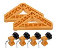 Kisangel Pince à 90 Degrés en Nylon Abs pour Panneaux en Bois, Serrage-joint Carré Professionnel pour Assemblage D'armoires et Cadres, Maintien Précis de L'angle Droit