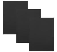 Kisangel Plaques Métalliques Bords Lisses 3pcs en Aluminium Anodisé Noir Résistantes à L'usure Combinaison Flexible pour Projets Artisanaux Élégants