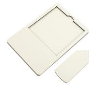 Kisangel Plateau Mémo Adhésif en Bois Blanc Carré, Facile à Utiliser et Résistant Déformation, Accessoire de Bureau pour Décorations de Table Scolaire et Bricolage DIY