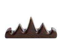 Kisangel Porte-plume en Bois Couleur Café Forme Montagne Accessoire pour Calligraphie et Thé de Calligraphie Design Simple pour Stylo et Pinceau