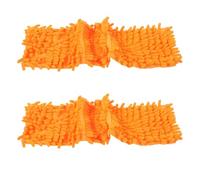 Kisangel Serpillères de Rechange en Chenille pour Balai Plat, 2 Pièces, Doux et Performantes pour Nettoyage des Sols la Maison