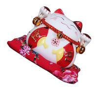 Kisangel Statue Chat Tirelire Porte-Chance Maneki Neko Décoration Maison Bureau Adulte