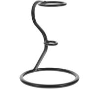 Kisangel Support à glace en fer noir avec structure stable, présentoir unique pour cornets en forme de cône en milieu de restauration