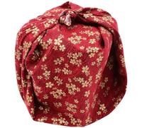 Kisangel Torchon en Coton Rouge Style Japonerie 70cm pour Boîte à Lunch et Bento, Tissu D'emballage Facile à Nettoyer et Résistant la Décoloration pour Camping et Restaurant