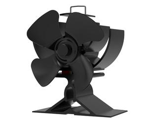 kisidus Ventilateur Cheminée Poêle à Bois 4 Pales, Petit | Silencieux, Efficacité Accrue, Pour Poêle à Granulés Gaz Bûche