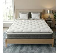 Kislot Matelas 140x190 Hybride, Mousse Haute Densité Anti-Déformation et Ressorts Ensachés, Soutien Ergonomique Chambre, Épaisseur 20 cm, Oeko-Tex